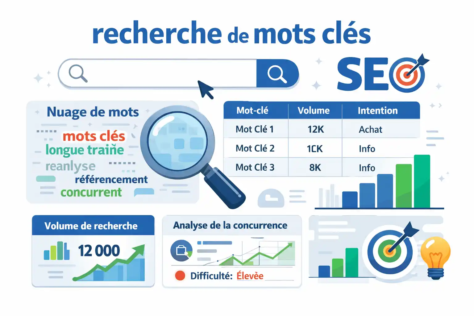 Recherche de Mots-Clés : Trouver les Meilleures Requêtes SEO