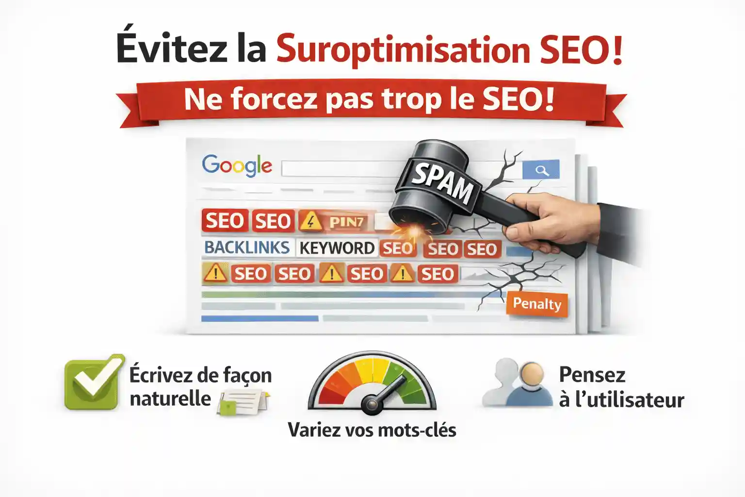 Suroptimisation SEO : protégez votre site des pénalités Google